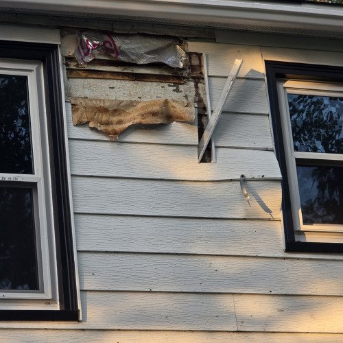 Tornado destroyed my siding time to clean it up